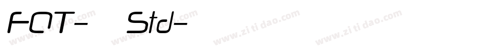 FOT-古今髭 Std字体转换